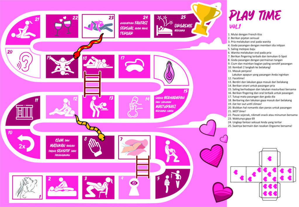 Papan Ular Tangga Cinta